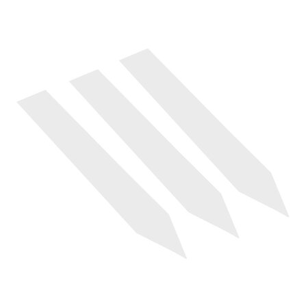 CombiCraft Blanco steeketiketten of plantenstekers middel 20x120mm van 600 micron dik wit - per 50 stuks