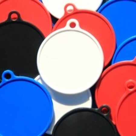 Blanco labelhouders 42,5x50mm van kunststof - per 1 stuk