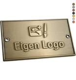 CombiCraft Gegoten logo plaatje 130x90mm met gaten vanaf 100 stuks