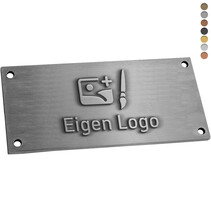 Gegoten logo plaatje 120x48mm