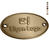 CombiCraft Gegoten logo plaatje 110x75mm met gaten vanaf 100 stuks