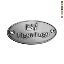 Gegoten logo plaatje 70x35mm