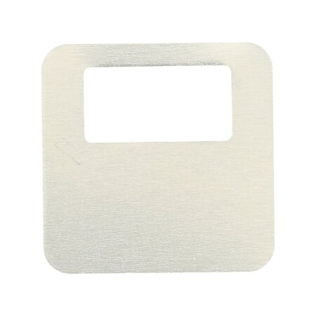 CombiCraft Garderobemunten Brittany aluminium 35x35mm eigen nummering zilver - per stuk