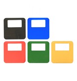 CombiCraft Garderobemunten Brittany aluminium 35x35mm eigen nummering - per stuk