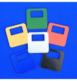 CombiCraft Garderobemunten Brittany aluminium 35x35mm eigen nummering - per stuk