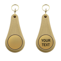 Wellness sleutelhanger lichtbruin