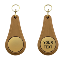 Wellness sleutelhanger donkerbruin