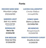 Metalen hotel sleutelhanger Classico 29x108mm met gravering goudkleurig - per stuk