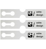 CombiCraft Sleufetiketten giant met jouw eigen ontwerp 381x75mm - per 100 etiketten