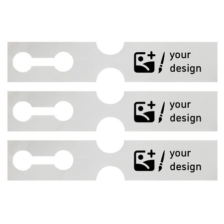 CombiCraft Sleufetiketten giant met jouw eigen ontwerp 381x75mm - per 100 etiketten