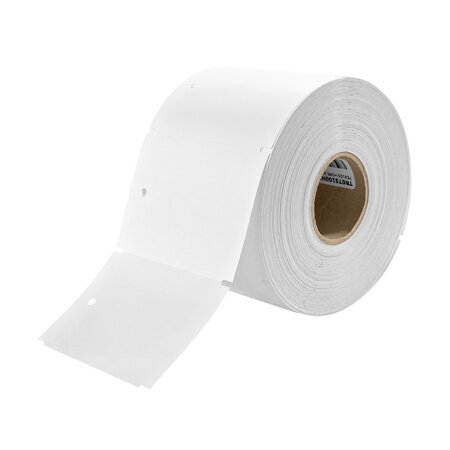 CombiCraft Hangetiketten op rol 75x100mm met gat wit - per 1000 etiketten