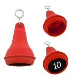 CombiCraft Hotel sleutelhanger Mayfair van kunststof in rood,  blanco of met gravering - per 1 stuk