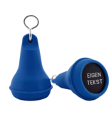 Hotel sleutelhanger Mayfair van kunststof in blauw,  blanco of met gravering - per 1 stuk