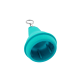 Hotel sleutelhanger Mayfair van kunststof in turquoise,  blanco of met gravering - per 1 stuk