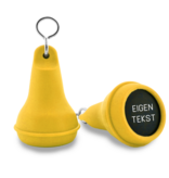 Hotel sleutelhanger Mayfair van kunststof in geel,  blanco of met gravering - per 1 stuk