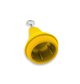 Hotel sleutelhanger Mayfair van kunststof in geel,  blanco of met gravering - per 1 stuk