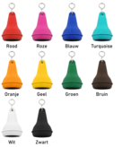 Hotel sleutelhanger Mayfair van kunststof in geel,  blanco of met gravering - per 1 stuk