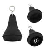 Hotel sleutelhanger Mayfair van kunststof in zwart,  blanco of met gravering - per 1 stuk