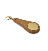 Hotel sleutelhanger Wellness van kunststof in donkerbruin, blanco of met gravering - per 1 stuk