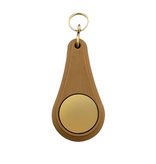 Hotel sleutelhanger Wellness van kunststof in donkerbruin, blanco of met gravering - per 1 stuk