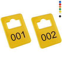 Garderobemunt Tiffany kunststof - vaste set