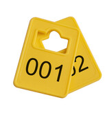 Garderobemunten Tiffany kunststof 36x50mm vaste nummering - per set