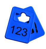 CombiCraft Garderobemunten Tiffany kunststof 36x50mm eigen nummering - per stuk