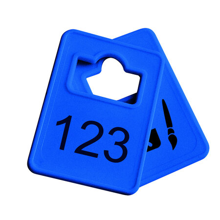 CombiCraft Garderobemunten Tiffany kunststof 36x50mm eigen nummering - per stuk