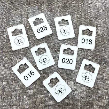 CombiCraft Garderobemunten Tiffany kunststof 36x50mm eigen nummering - per stuk