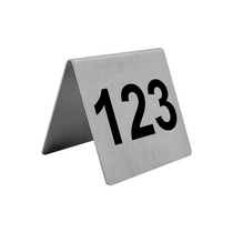 Tafelnummer RVS 50x50mm