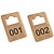 Garderobemunt Tiffany hout - vaste set