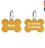 CombiCraft Hondenpenning botje middel 34x23mm met naam en tekst – per stuk