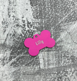 CombiCraft Hondenpenning botje middel 34x23mm met naam en tekst – per stuk