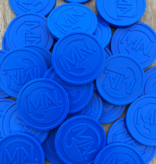 Plastic reliëfmunten Ø29mm met jouw ontwerp - per 1000 stuks