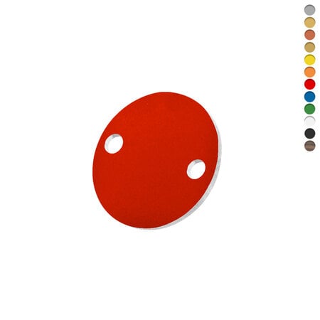 CombiCraft Blanco kunststof nummerplaatje met gaten - per stuk