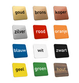 CombiCraft Blanco kunststof nummerplaatje met gat - per stuk