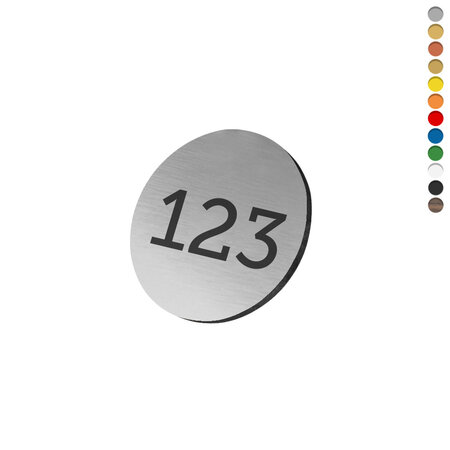 CombiCraft Kunststof nummerplaatje met eigen nummer - per stuk