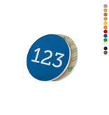 CombiCraft Kunststof nummerplaatje met eigen nummer en tape - per stuk