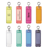 Hotel sleutelhanger Canary met gravering 90 mm - per 1 stuk