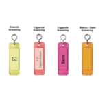 Hotel sleutelhanger Canary met gravering 90 mm - per 1 stuk