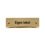 CombiCraft Messing naamplaatje 60x20mm met gravering - per stuk