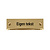 CombiCraft Naamplaatje 60x20mm met tekst messing