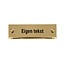 CombiCraft Messing naamplaatje 60x20mm met gravering - per stuk
