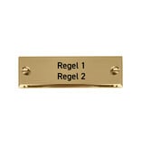 CombiCraft Messing naamplaatje 60x20mm met gravering - per stuk