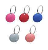 Hondenpenning aluminium rond Ø25mm met naam en tekst – per stuk