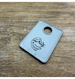 CombiCraft Garderobemunten Tiffany kunststof 36x50mm eigen nummering zilver - per stuk