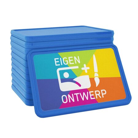 CombiCraft Plastic rechthoek munten 50x35mm met jouw eigen ontwerp - per 100 stuks