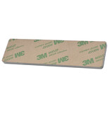 CombiCraft Aluminium schuifbordje welkom - niet storen 125x35mm met tape - per stuk