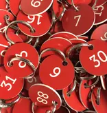 CombiCraft Kunststof sleutellabel met nummer - per stuk