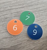 CombiCraft Kunststof sleutellabel met nummer - per stuk